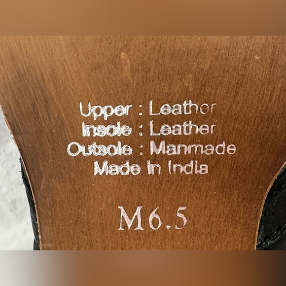 BLACK LEATHER BOTIES (SIZE 6.5M) AMAZING CONDITION! COCKTAIL, CONCERT!🤩 - Picture 10 of 12